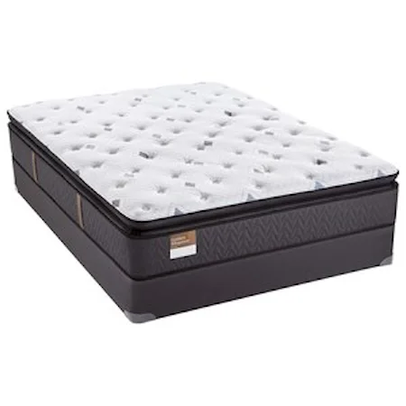 Queen 14" Plush Pillow Top Mattress and 5" Low Profile SupportFlex™ Foundation